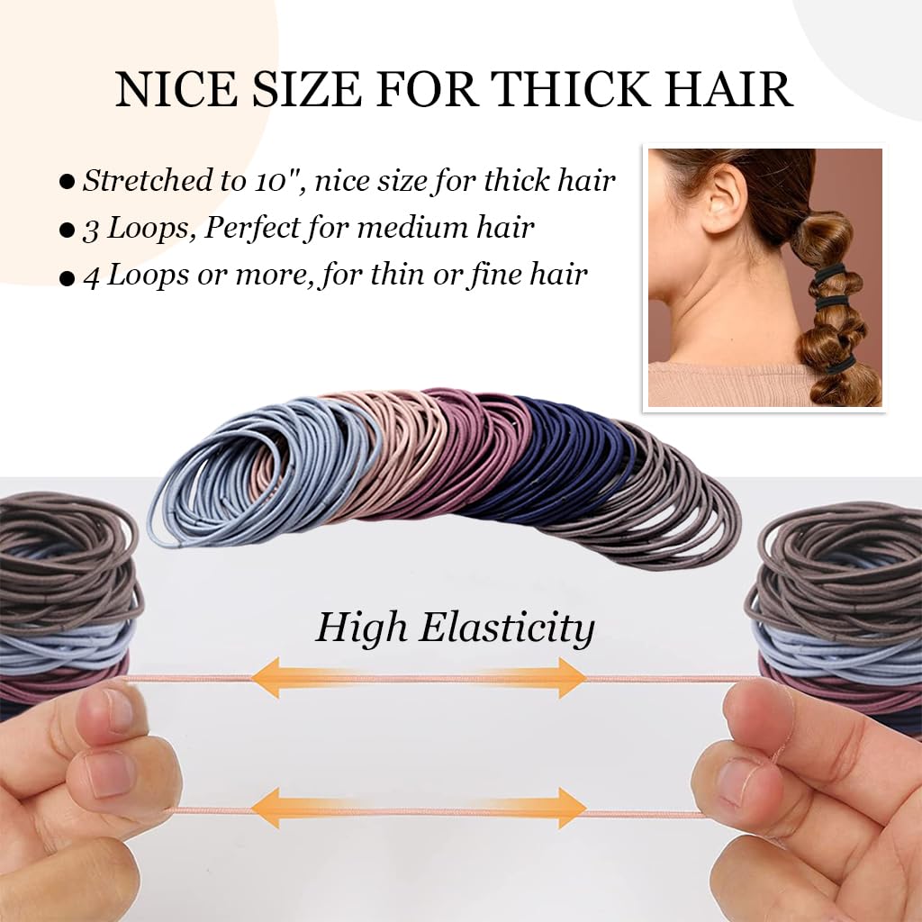 MAYCREATE Hair Styling Tool Kit with 1209 pcs Elastics and 4 Tools | Multi Color Scrunchies