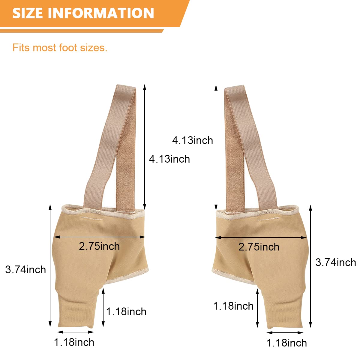 HANNEA Bunion Corrector for Hallux Valgus Pain Relief with Gel Toe Separator | Day and Night Support