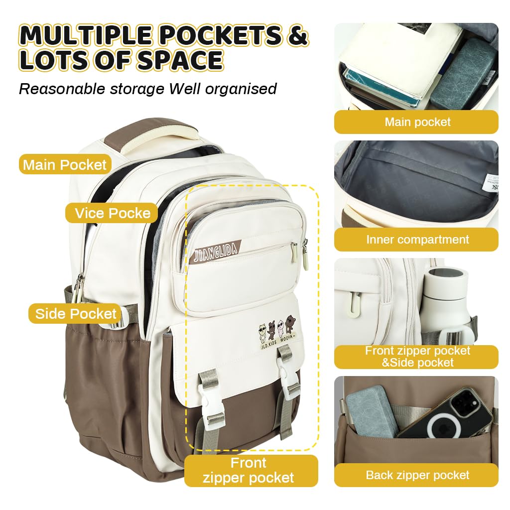 PALAY Backpack for Women with USB Charging Port 14 Inch Laptop Compartment | Canvas School and Travel Bag