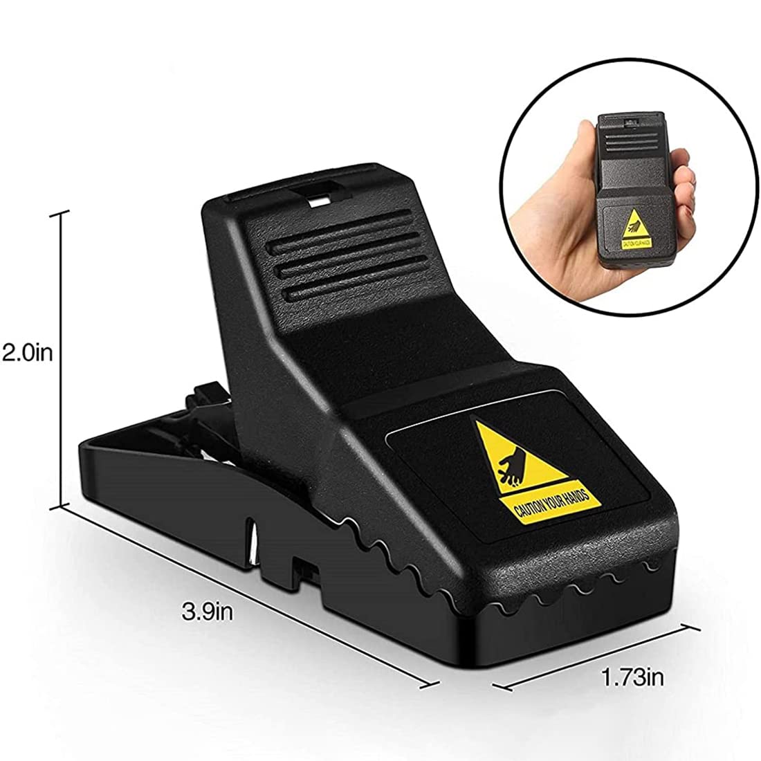 Optifit Rat Traps for House and Garden featuring Quick Slam Mechanism | 2 Pcs Reusable Set