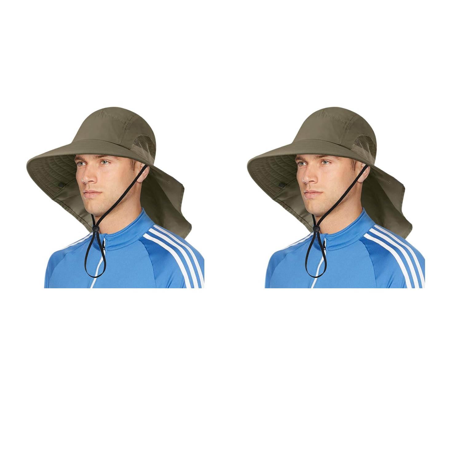 Gustave Wide Brim Summer Cap for Hiking and Fishing with 4 in Brim & 8.5 in Neck Flap | UPF50 Sun Protection Hat