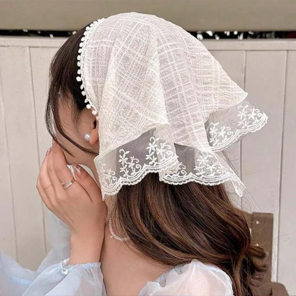 Zibuyu Hair Scarf Headband for Women featuring Lace Bandana Style and Elegant Design