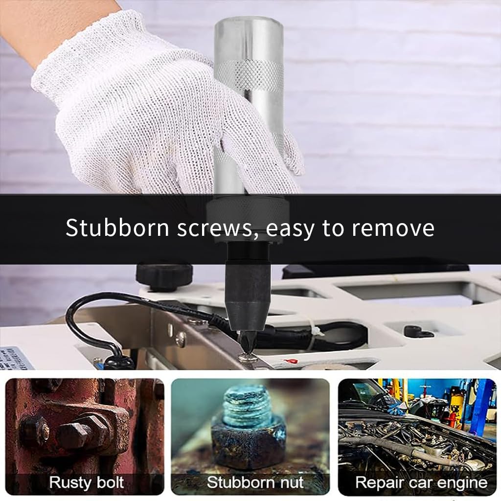 Serplex Impact Driver Bit Set for Wood Metal and Concrete with Ergonomic Handle | 7pcs Alloy Steel Kit