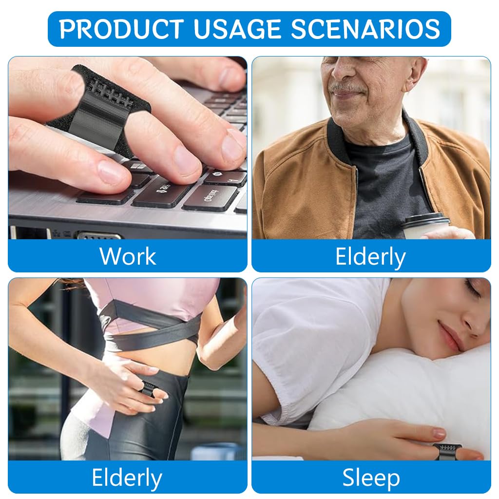 HANNEA Trigger Finger Splints with Built In Aluminum Brace for Pain Relief | 15PCS Set