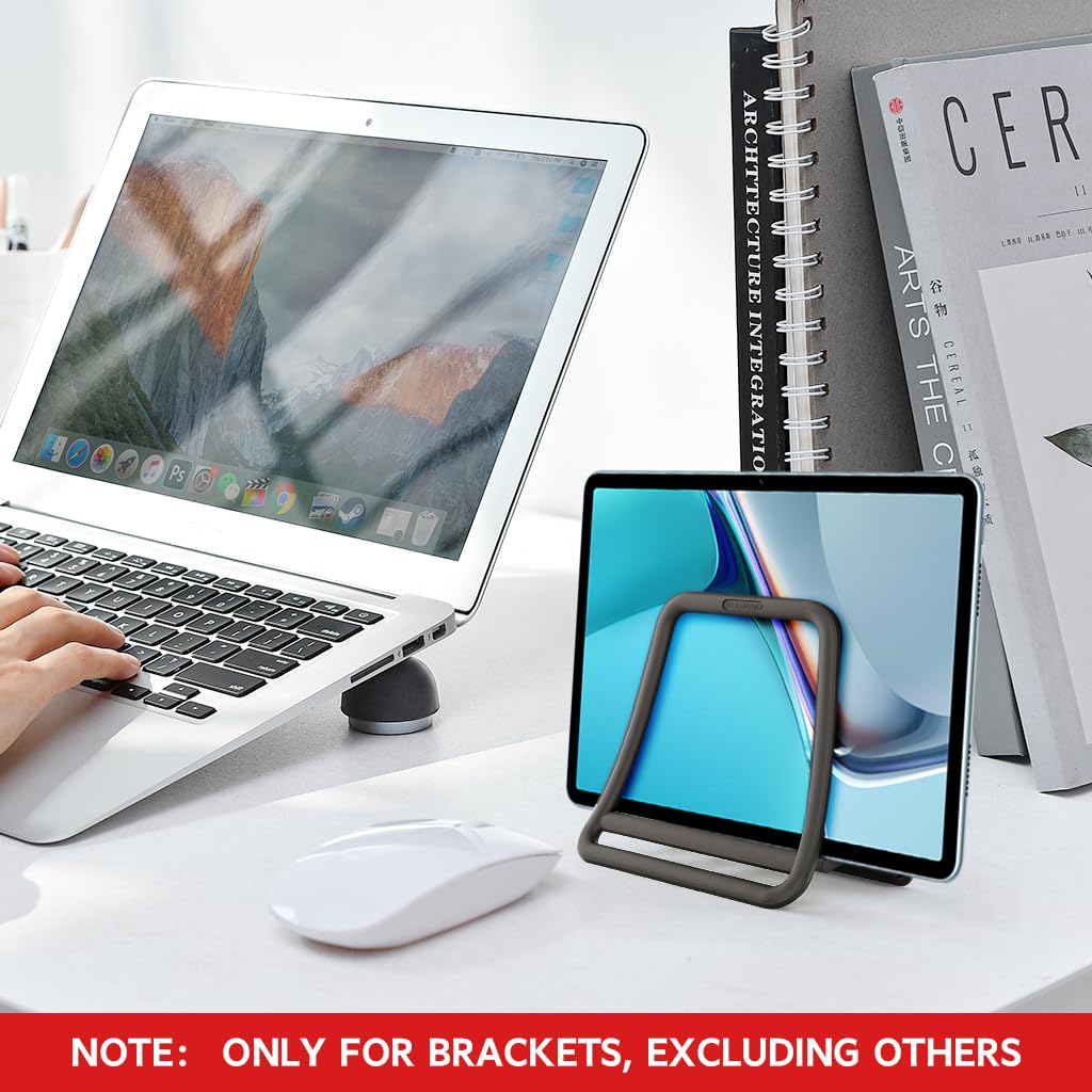 ZORBES Laptop Holder for Desk with Ergonomic Triangle Design and Cooling Airflow | Universal Organizer for Laptops and Tablets