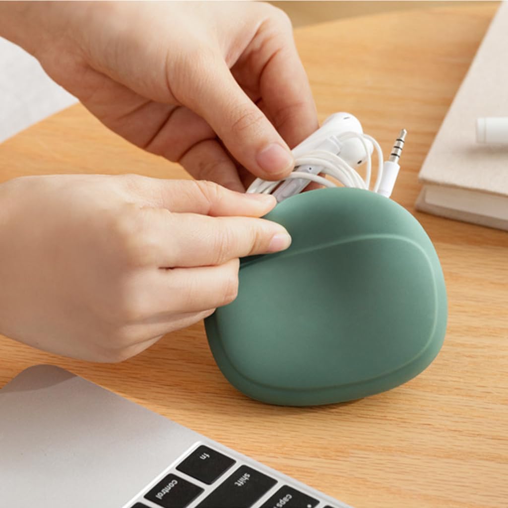 ZIBUYU Earphone Pouch for Travel with 9x7.6x2.5 cm Open Design Silicone Case | Waterproof Storage Bag