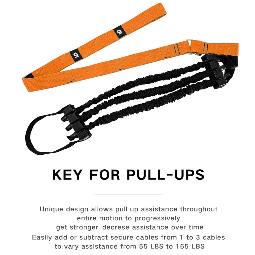 Proberos Pull Up Assist Band for Home Gym Training with Foot Loop and 440 lbs Support | Adjustable Nylon Strap