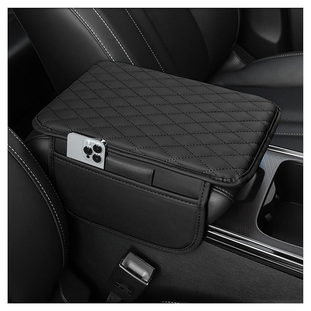 STHIRA Car Center Console Cover for Cars and SUVs with Dual Mobile Pockets | Easy Installation and Spill Protection