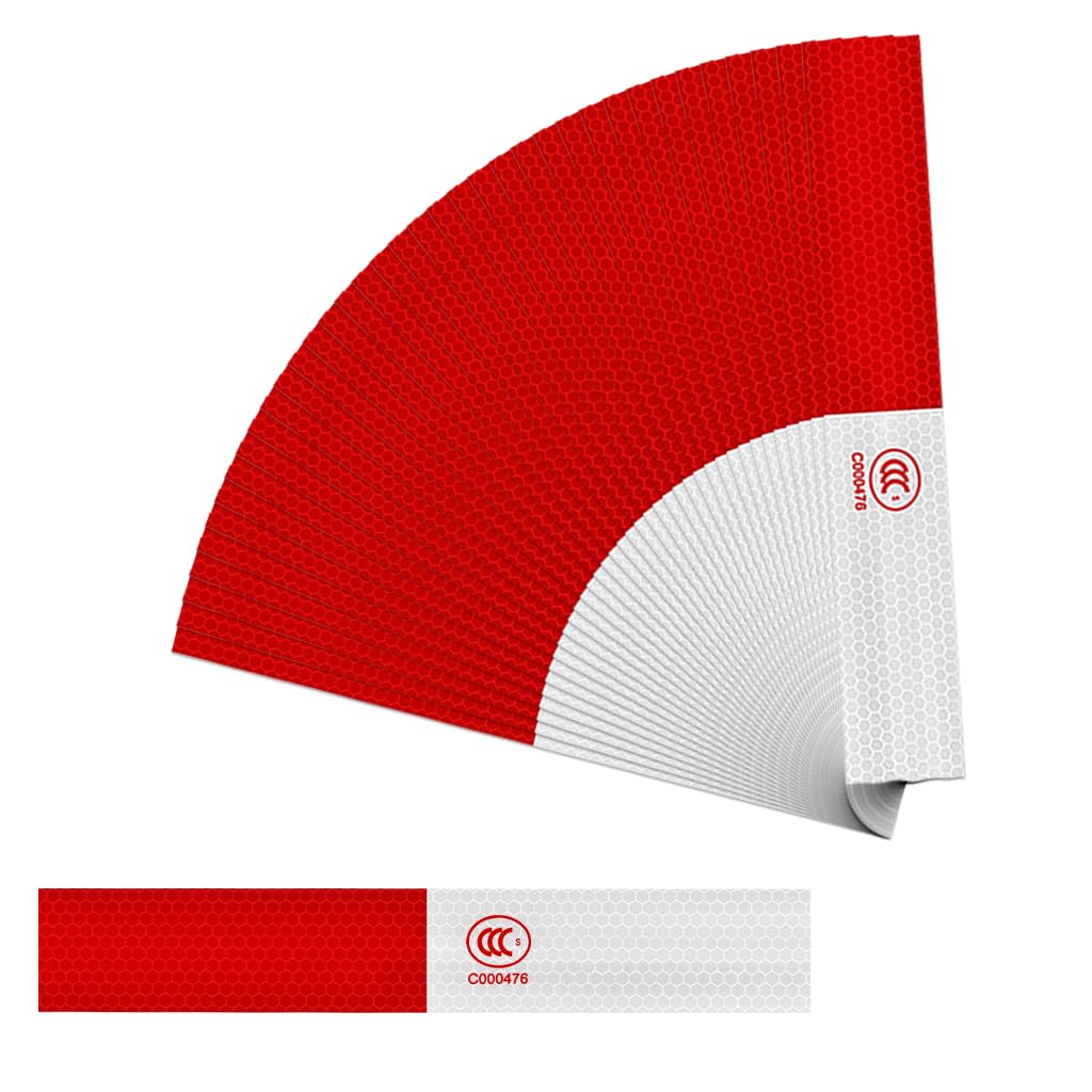 STHIRA Car Reflective Stickers for Night Safety with Self Adhesive Waterproof Strips 50pcs