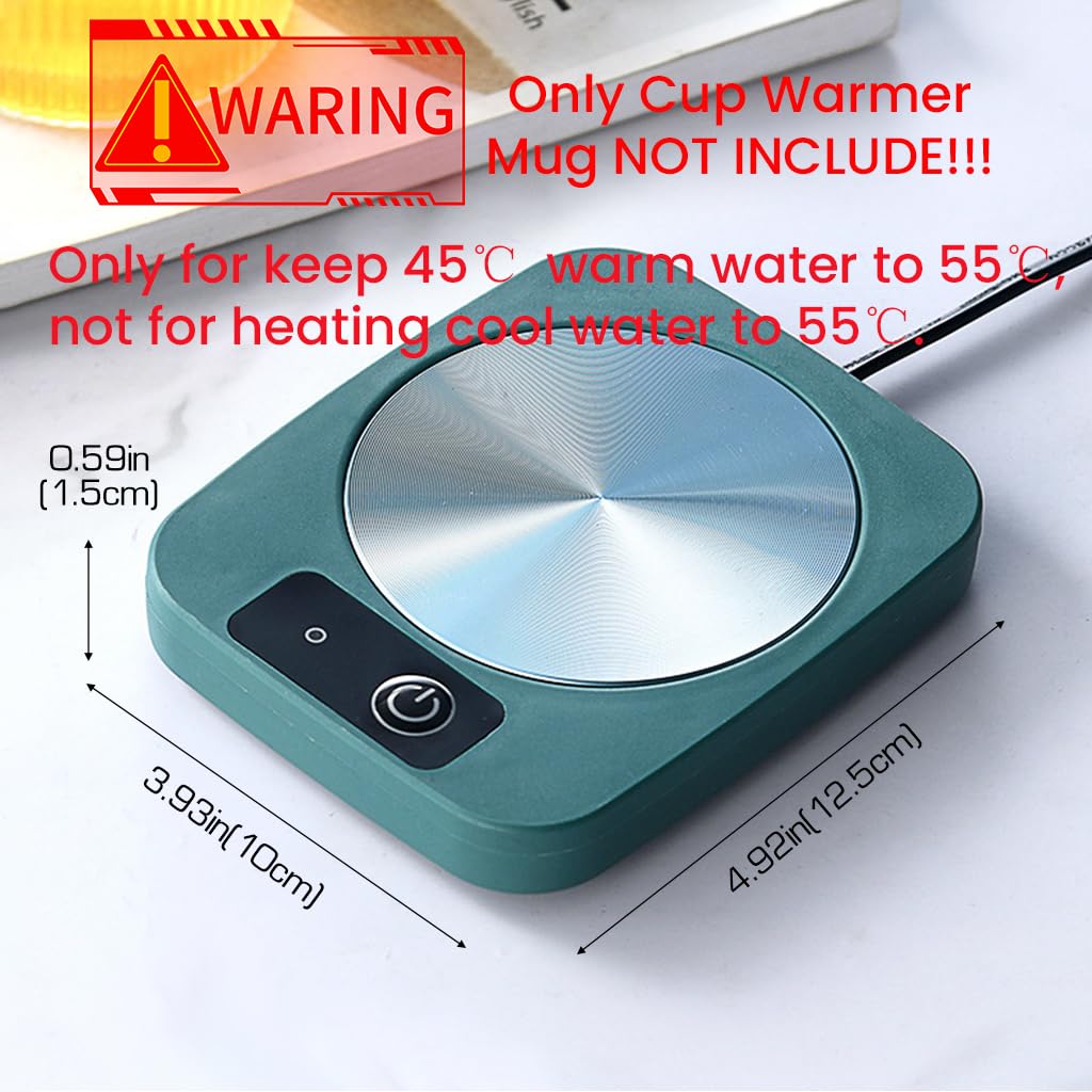 HASTHIP Electric Coffee Mug Warmer for Desk with 55°C Constant Temperature Plate | Gift for Men and Women