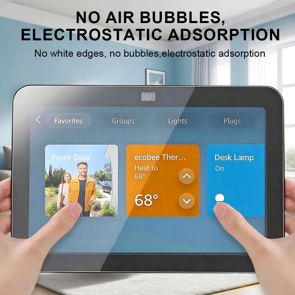 ZORBES Screen Protectors for Echo Show 8 with Bubble Free Anti Glare Glass | 3 Pack