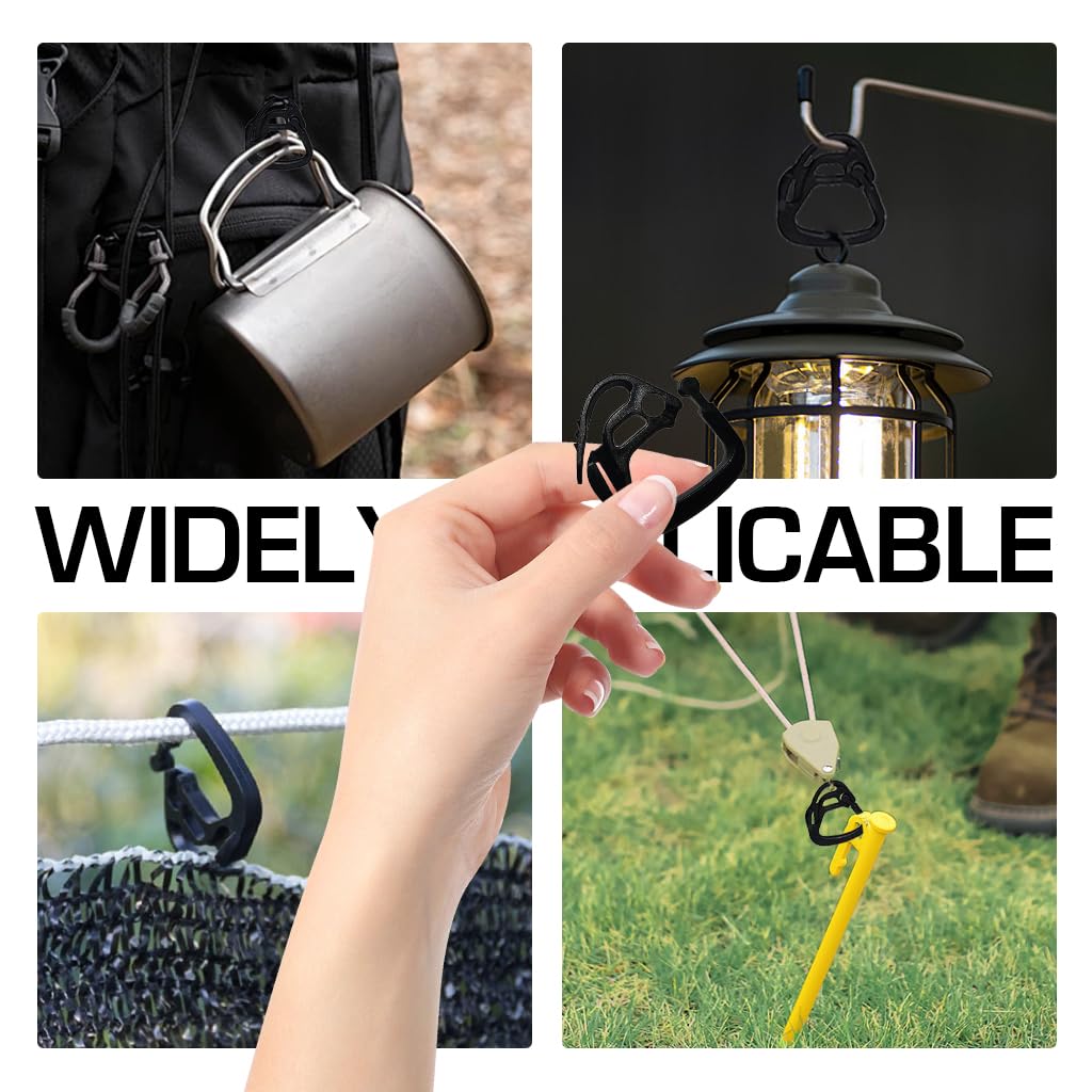 Optifit Plastic Sun Shade Clips for Garden and Patio with Easy Press Design 30 pcs | Secure Mesh Fastening