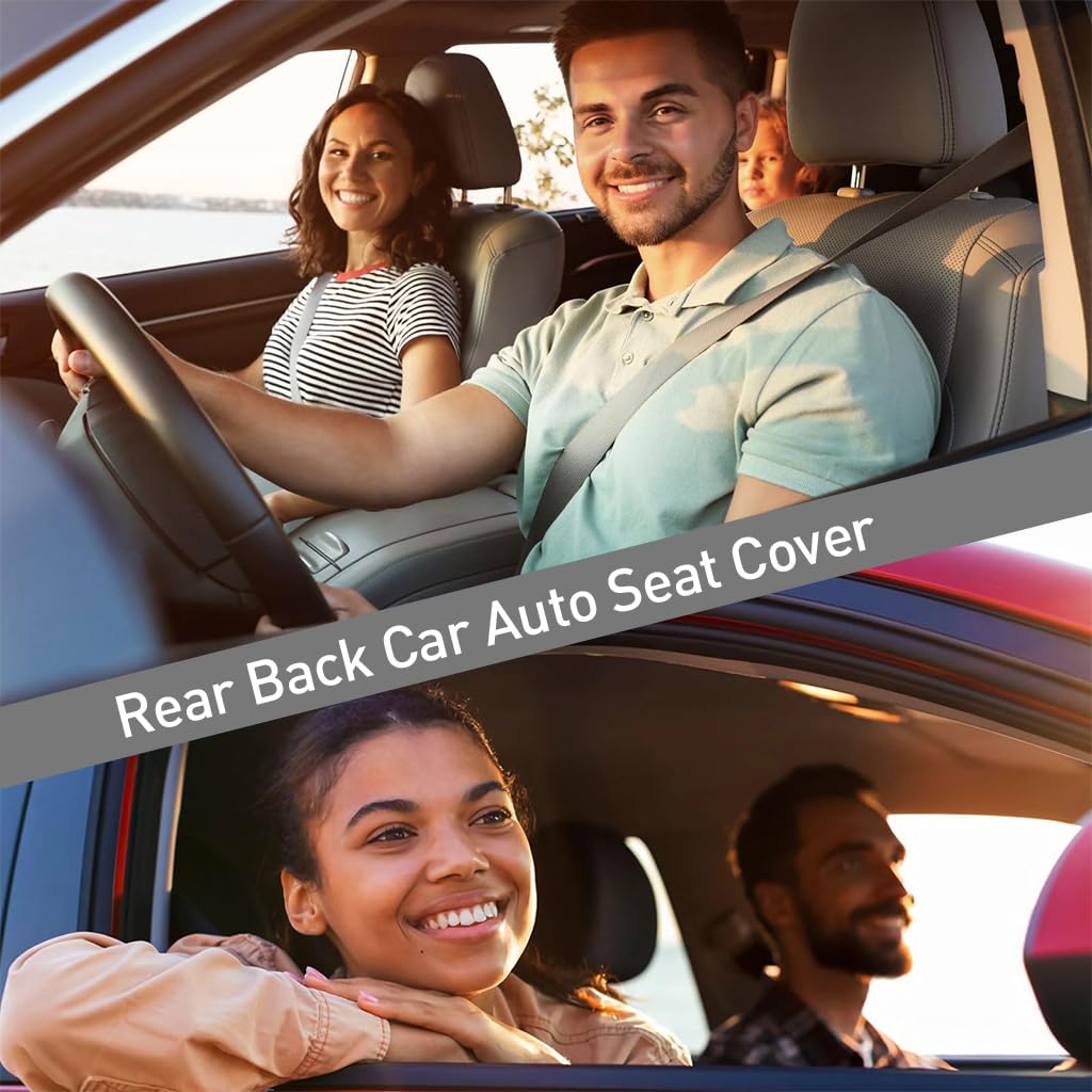 STHIRA Car Seat Cushion Mat for Cars with Anti Slip Silicone Dots and Soft Velvet Comfort | Cotton Filled with Extra Pocket