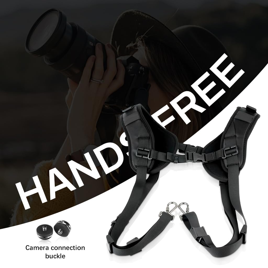 ZORBES DSLR Camera Harness Strap for Dual Camera Use with Quick Release System | Classic Tan