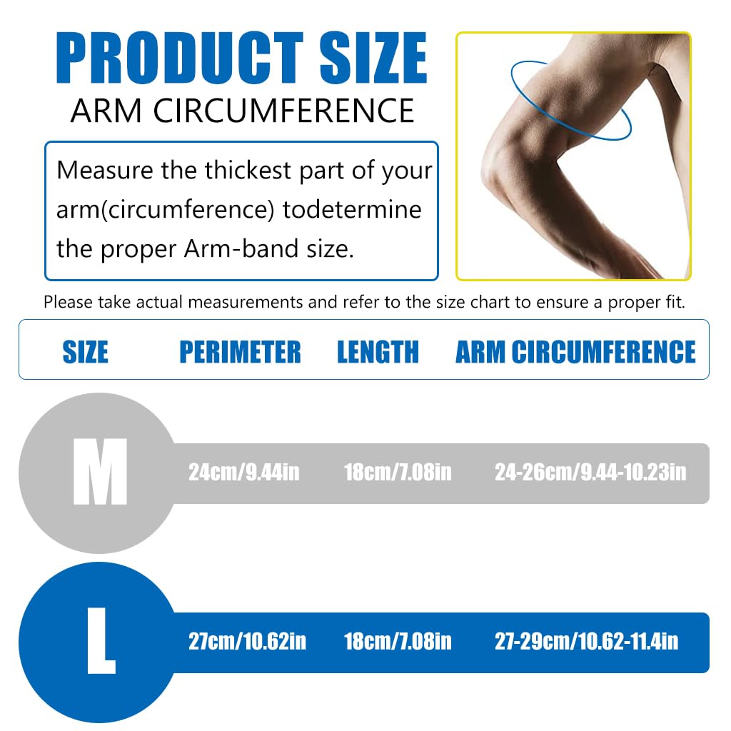 Proberos Running Armband for Workouts with Zipper Pouch and Earphone Hole | Black Stretchy Holder