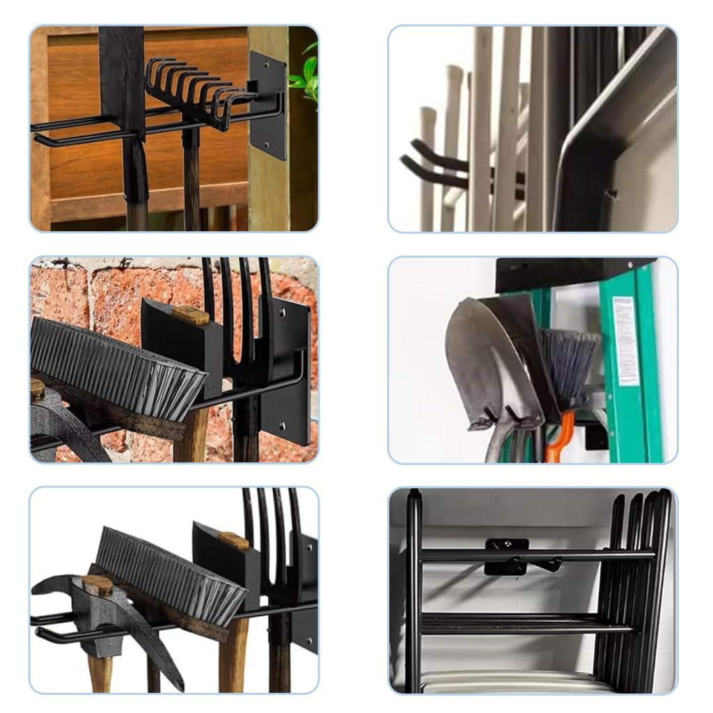 HASTHIP Garage Storage Organizer for Tools featuring 9.92 in Long Reach Hook & Carbon Steel Build