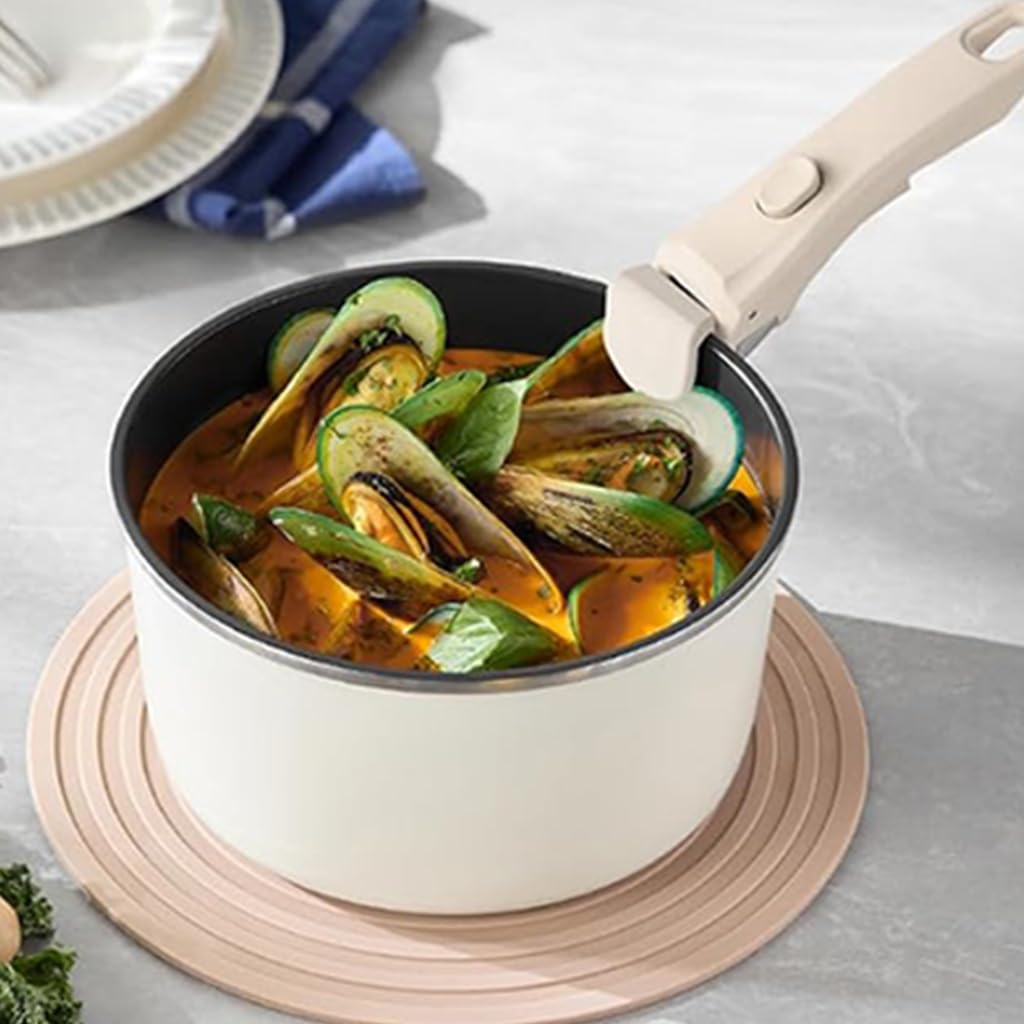HASTHIP Universal Detachable Pot Handle for Handleless Pans with Secure Anti Slip Grip 2PCS