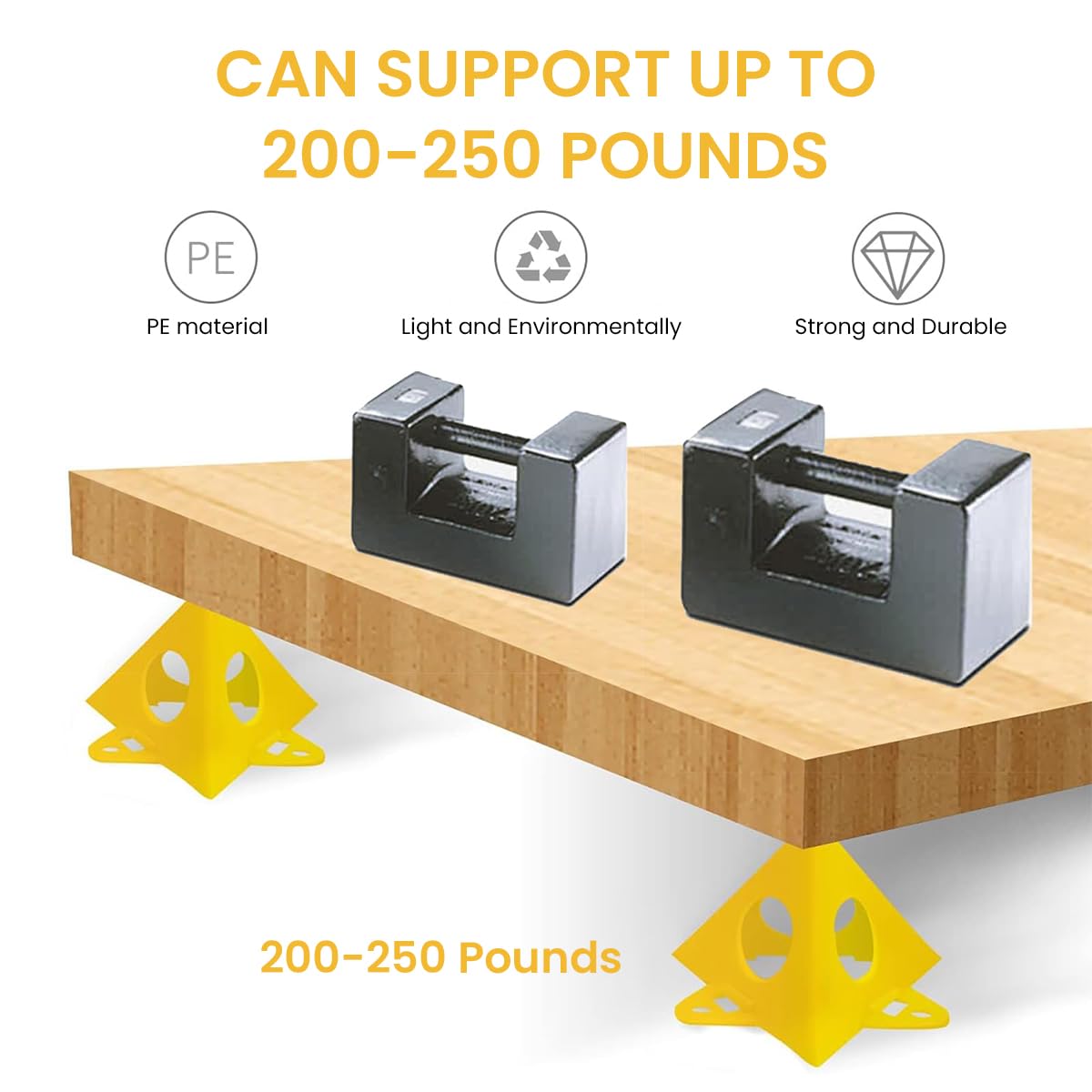 Serplex Paint Pyramid Stands for Canvas and Cabinet Painting 20pcs with Non Slip Base | Stackable Plastic Risers for Crafting