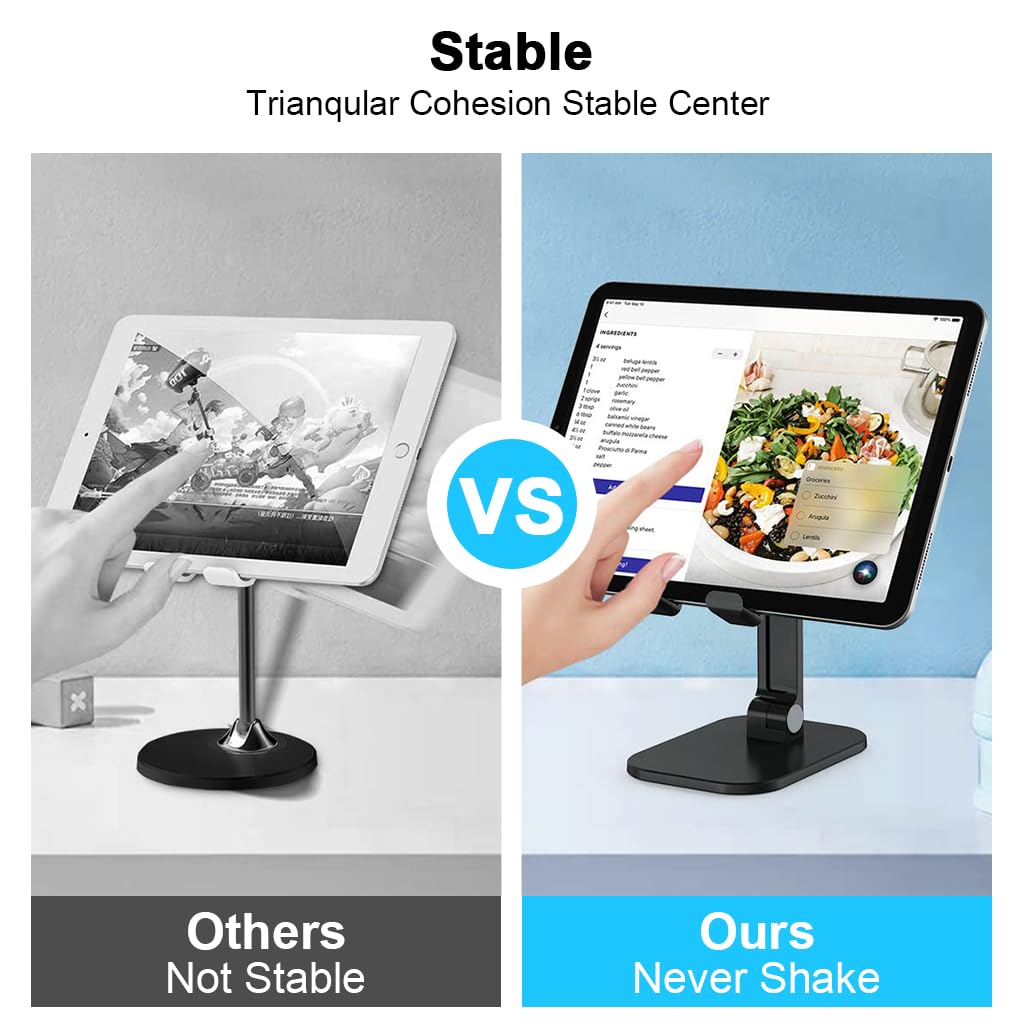ZORBES Mobile Phone Stand for Desk with 3.74–5.5 in Adjustable Height and 0–235° Foldable Angle | Anti-Slip Base