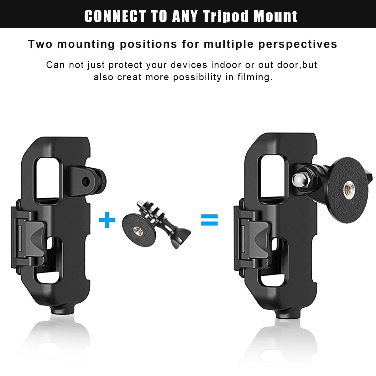 ZORBES DJI Osmo Pocket Accessories for Pocket 2 with Three Mounting Methods in Black