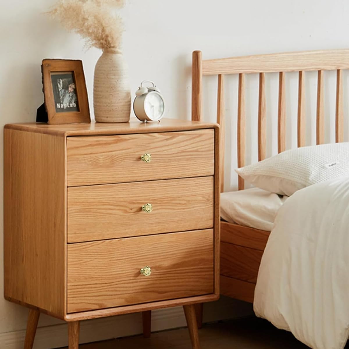 Zibuyu Cabinet Handles for Dressers and Drawers with Brushed Brass Finish | 2pcs Set