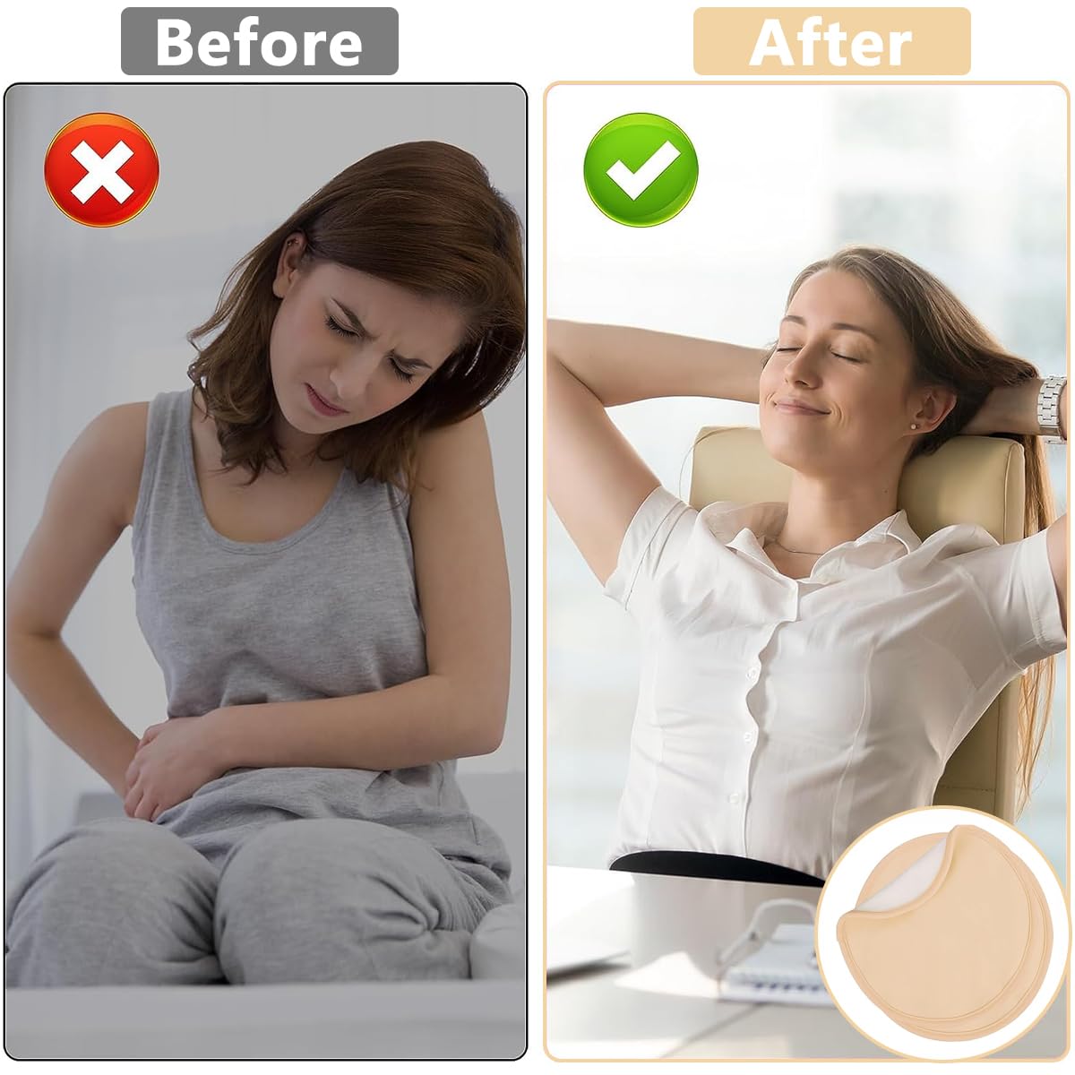 HANNEA Castor Oil Pack for Breast 4Pcs Reusable Soft Flannel Pads for Comfort | Nursing Use