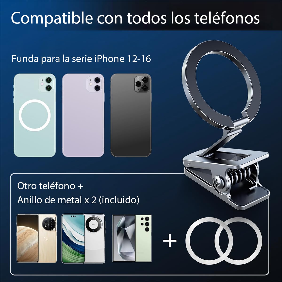 ZORBES Magnetic Phone Holder for Car with 360° Rotating Mount | Hands Free Travel Stand