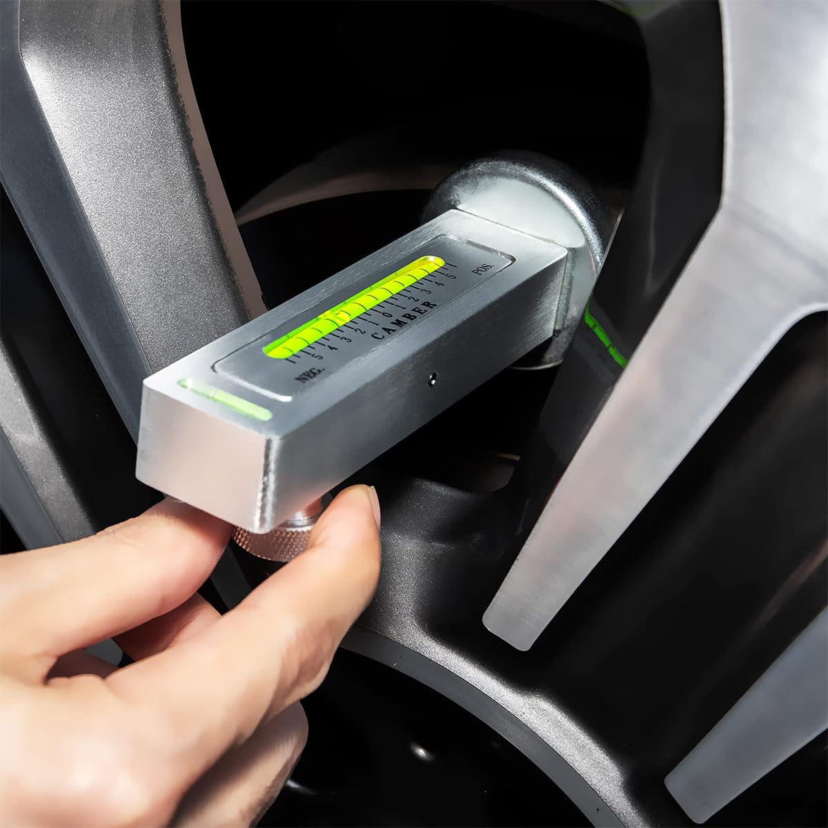 STHIRA Magnetic Camber Gauge for Wheel Alignment with Dual Bubble Levels and Aluminum Alloy Body