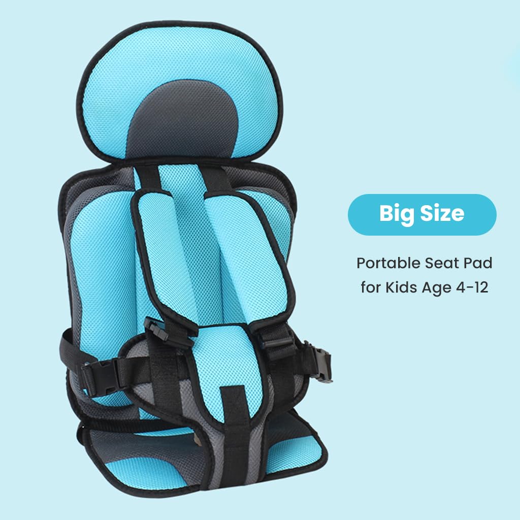 SNOWIE SOFT® Seat Liner Pad for Baby with Safety Belt, Breathable Safety Seat Liner Pad for Strollers, Scooter, Portable Seat Pad for Kids Age 4-12