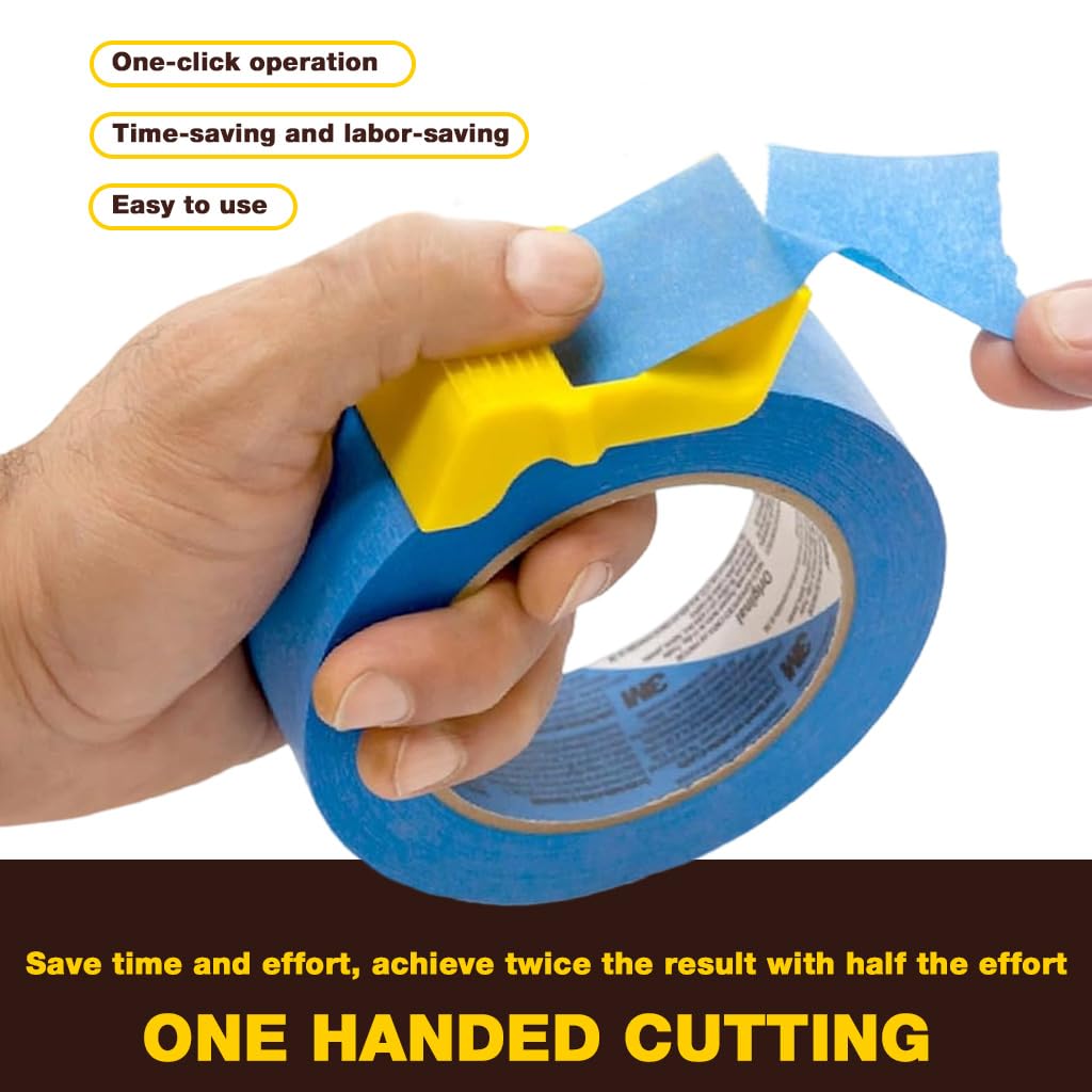 OFIFO Tape Dispenser Cutters for Painting and DIY Crafts with Sharp Cutting Edge | 3 Pack for 1 1.5 and 2 in Masking Tape