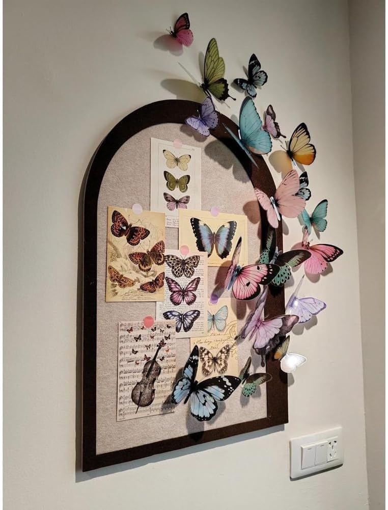 Climberty Felt Bulletin Board for Home and Office with 60x40 cm Size and Self Adhesive Design