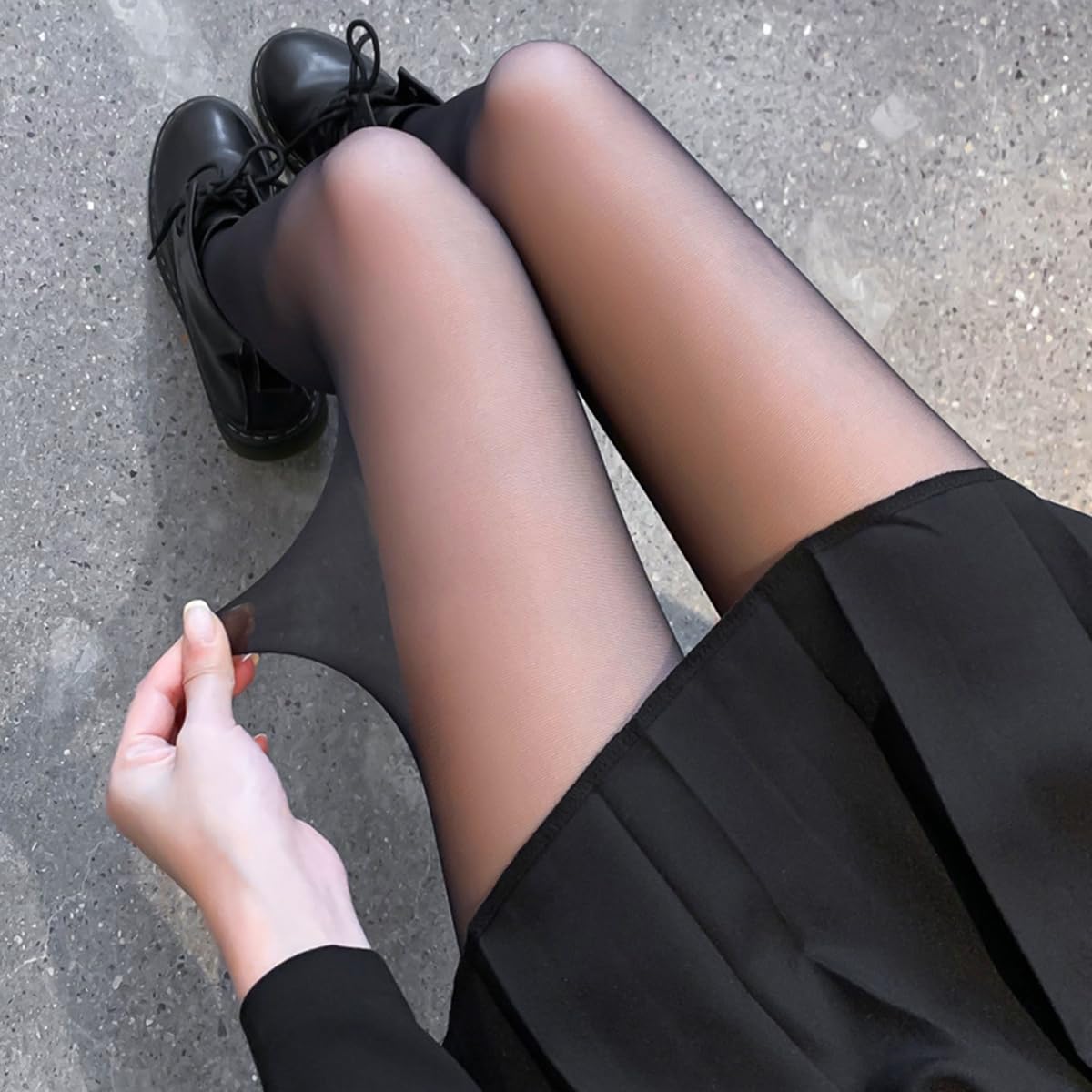 Zibuyu Women's Sheer Tights 2 Pack with Reinforced Toe for Elegant Comfort and Shaping | Nylon Stretch Pantyhose