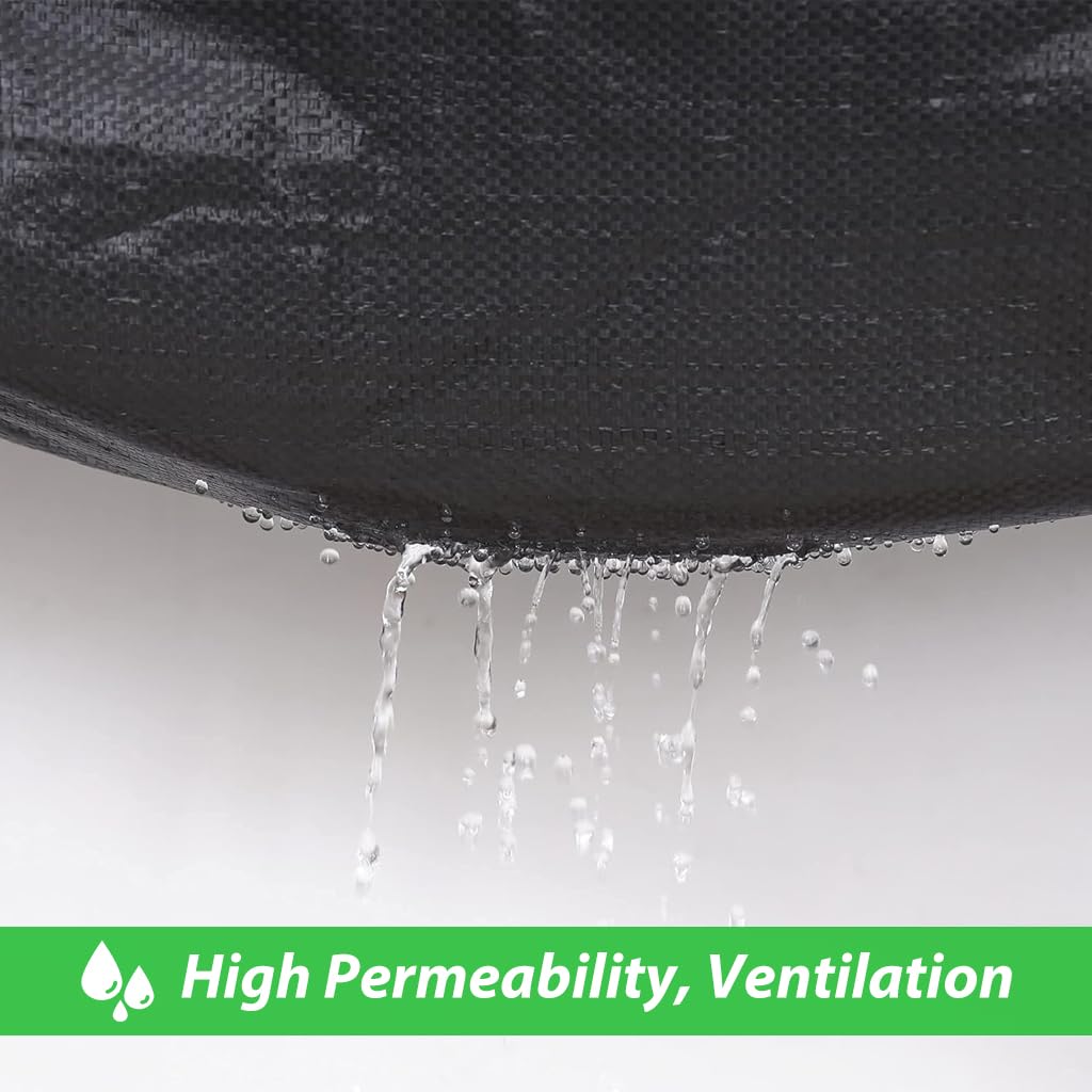 HASTHIP Weed Barrier Fabric for Garden and Pathway Weed Control 3.3ft x 32.8ft | Permeable UV‑Resistant Landscape Cloth