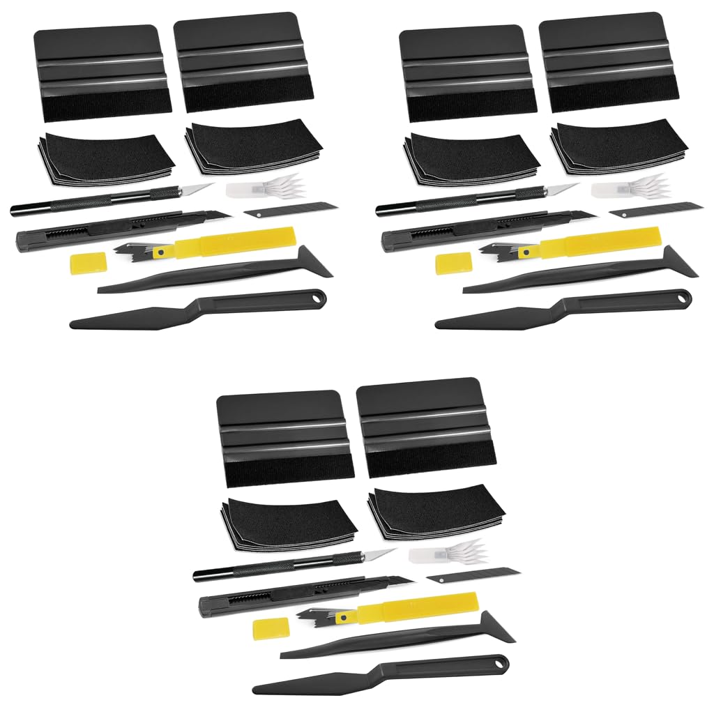 STHIRA Car Window Tint Tool Kit with Squeegee and Utility Cutter | 63PCS Film Application Set