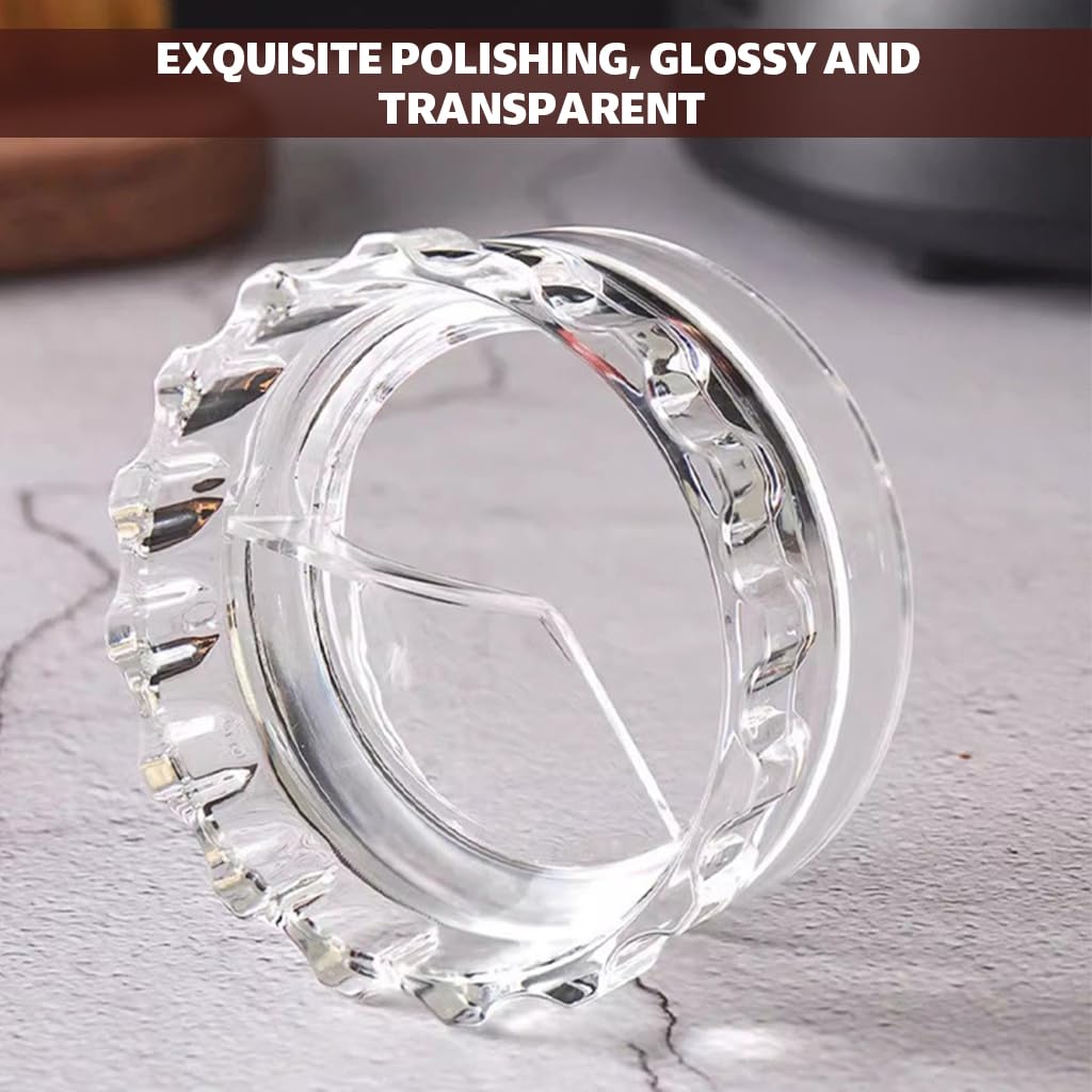 Supvox Coffee Powder Distributor for Moka Pot 2.56 in Featuring Clear Crown Handle | ABS Leveler