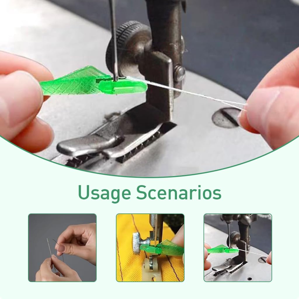 HASTHIP® 10Pcs Threaders Sewing Machine Needle Threader Easy Threader for Sewing Machine Beginners Thread Threader Sewing Machine Accessories