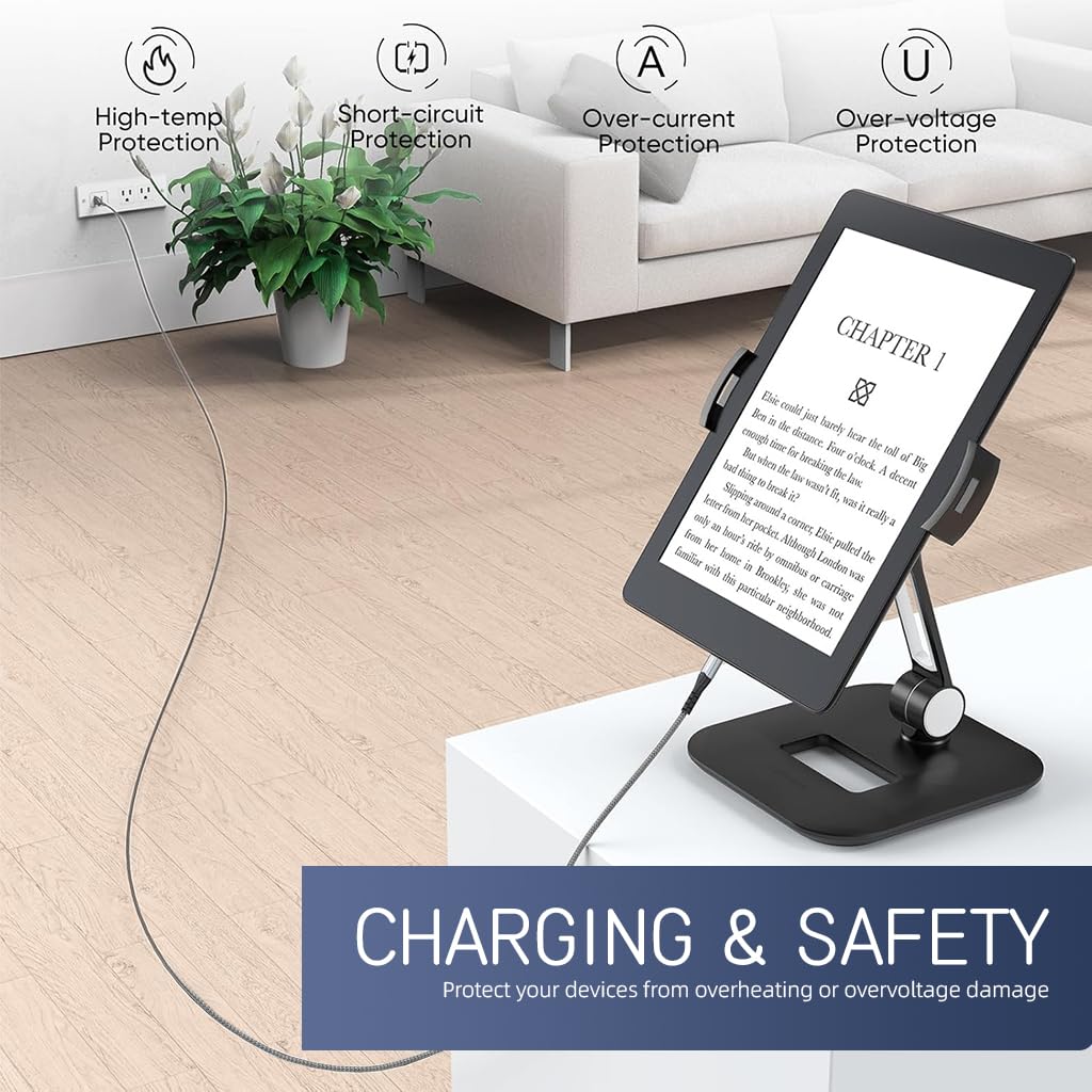 Verilux Micro USB Cable 10ft 3m for Fast Charging and Data Sync featuring Nylon Braid