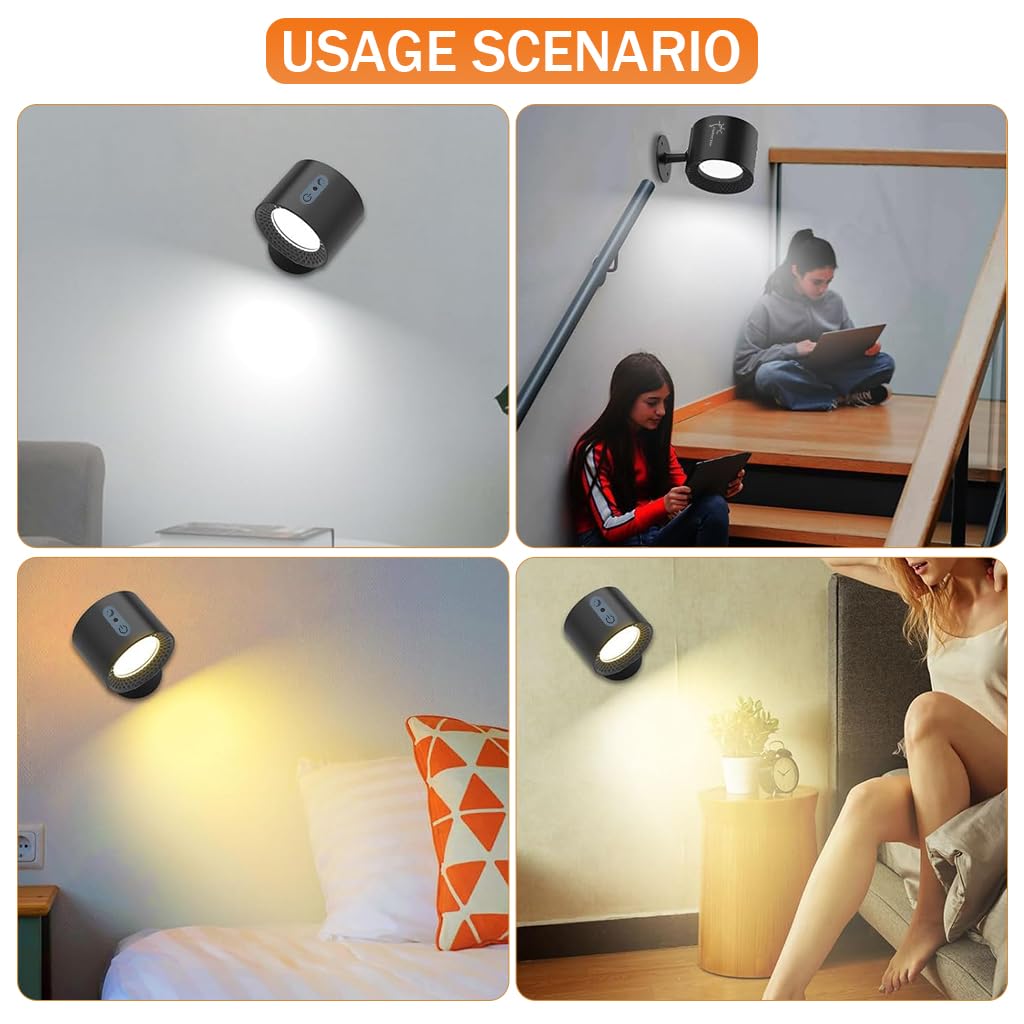 ELEPHANTBOAT Portable Mini LED Video Light for Phone with 800Lux Brightness and 360° Adjustable Angle | USB Rechargeable 1500mAh Clip-On Lighting