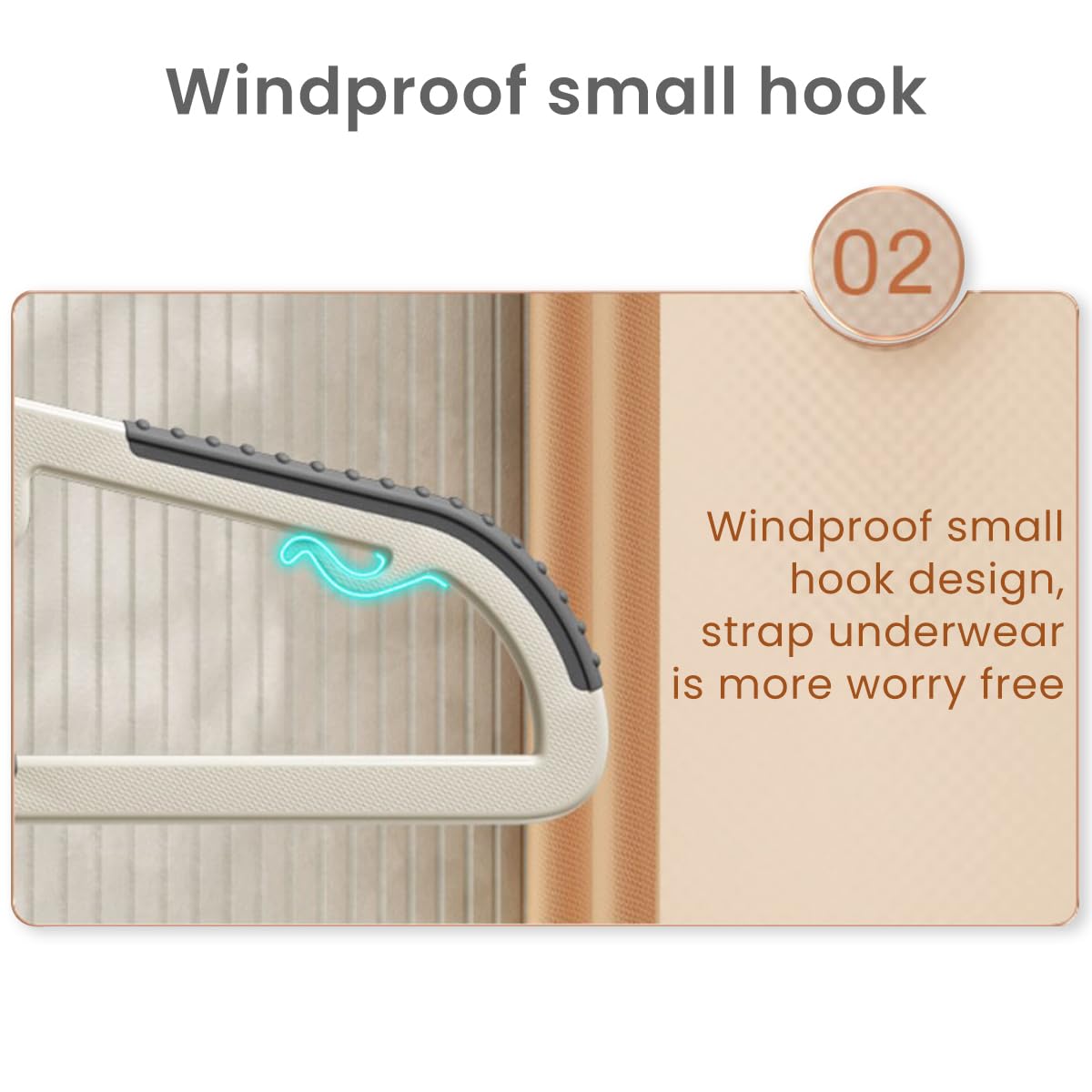 HASTHIP Plastic Clothes Hangers for Closet Organization with 360° Rotatable Hook and Non Slip Pads | 10pcs Space Saving Set