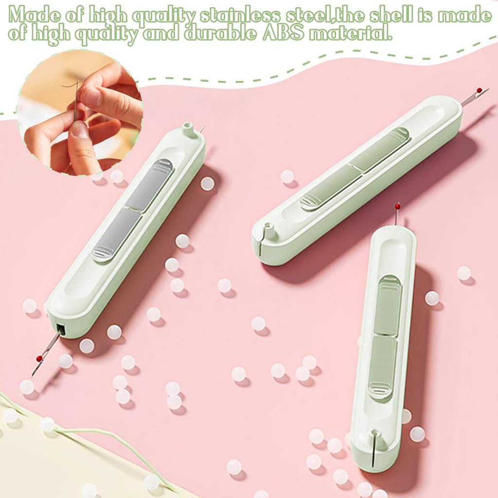 HASTHIP Needle Threader for Hand Sewing with Seam Ripper featuring Dual Head Design | Green