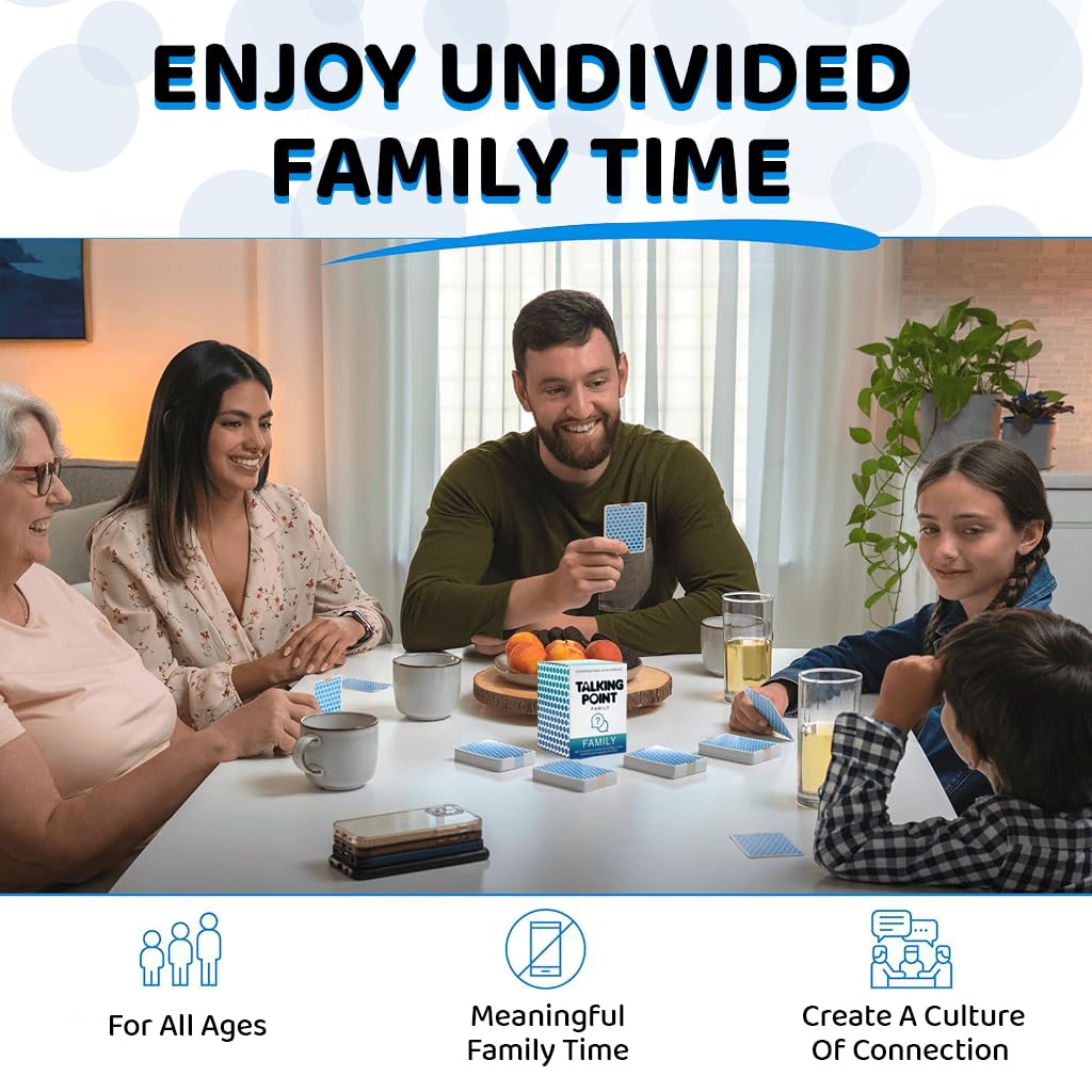 PATPAT Conversation Cards for Family Bonding with 200 Prompts | Fun Talk for Kids and Adults