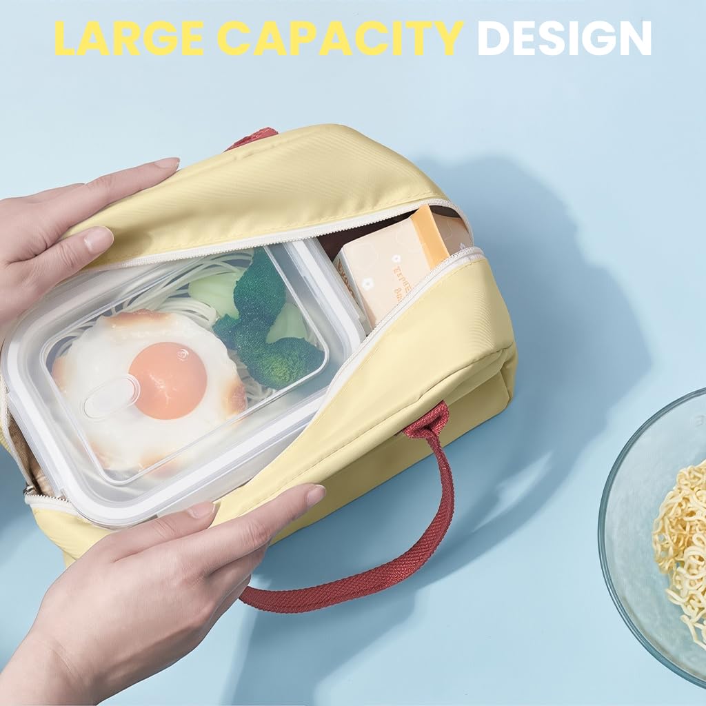 Zibuyu Lunch Bag for School and Office with 6L Insulated Waterproof Oxford Cloth | Foldable Design