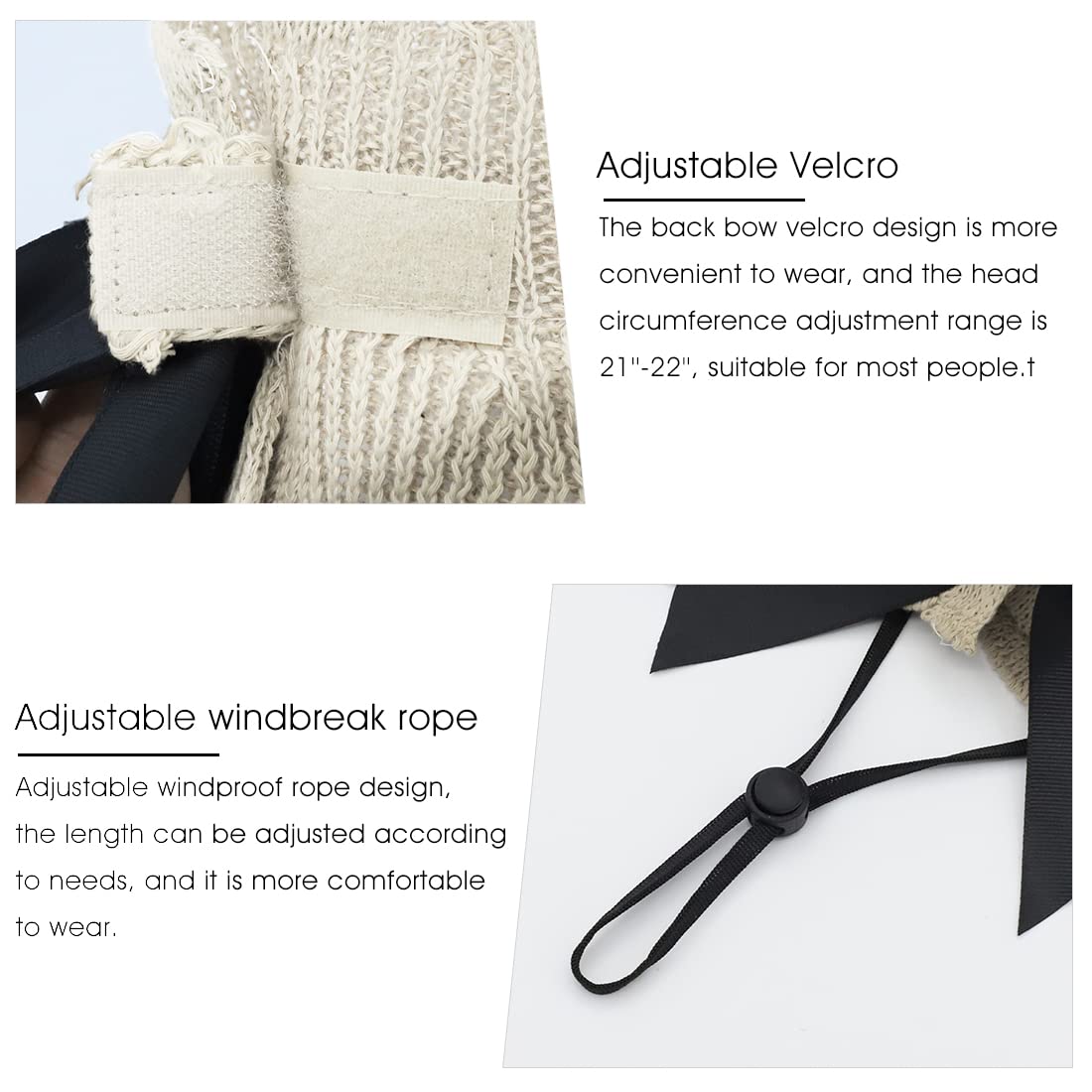 PALAY Women's Sun Hat for Travel and Beach with Wide Brim & Hollow Design in Beige | UV Protection Cotton Hat for Outdoor Activities