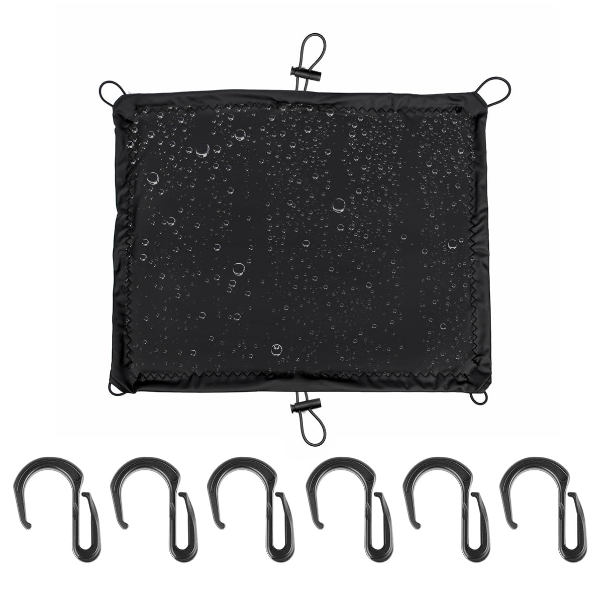 STHIRA Waterproof Luggage Cloth Cover for Motorcycle Travel 42x60cm with Elastic Loops & 6 Hooks