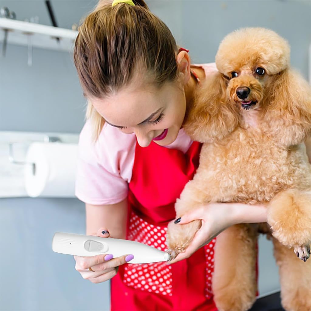 HASTHIP Cat Dog Trimmer for Paw with LED Light and 16.5cm Pen Design | USB Rechargeable