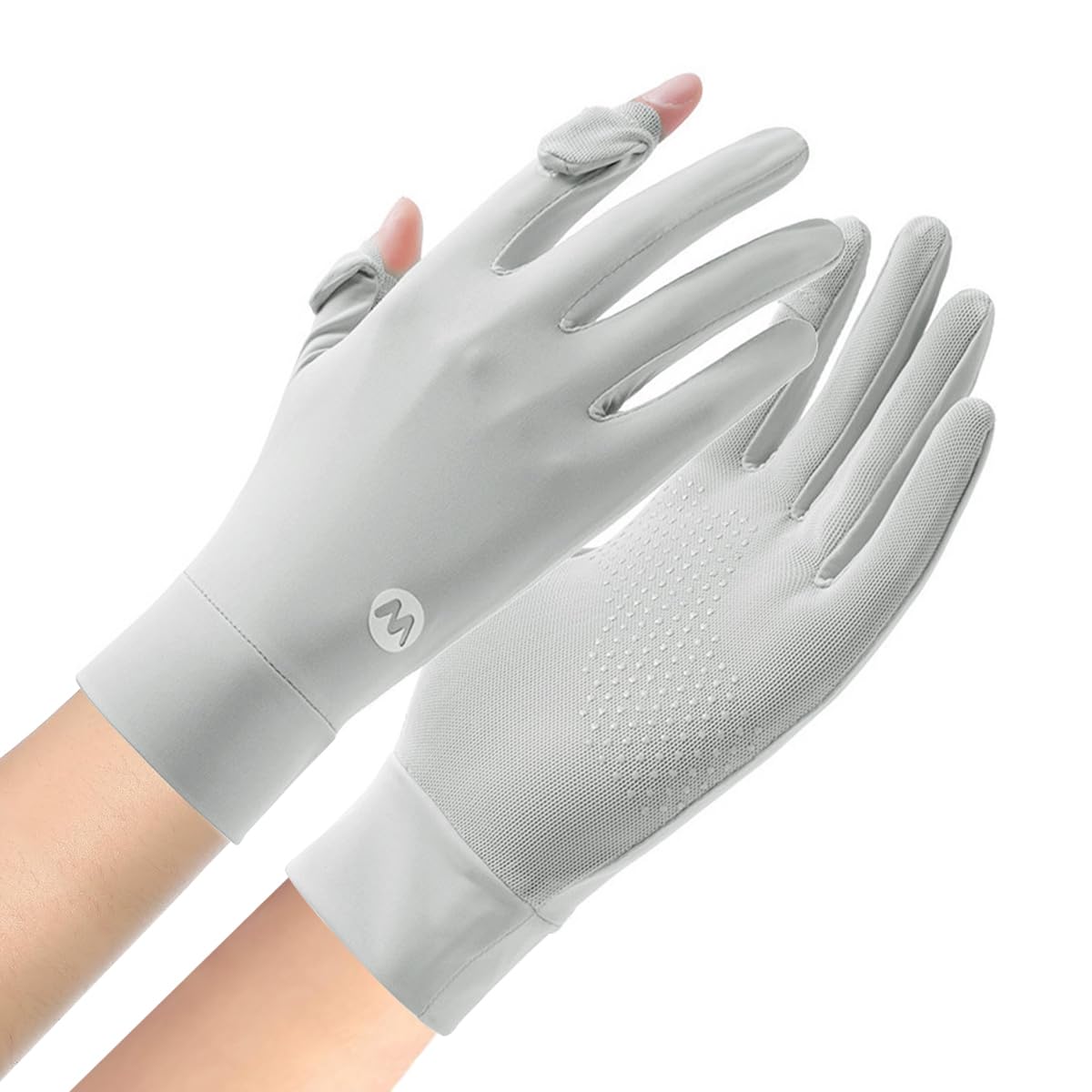SANNIDHI Hand Gloves for Sun Protection with UPF 50+ Ice Silk Mesh | Anti Slip Grip for Women