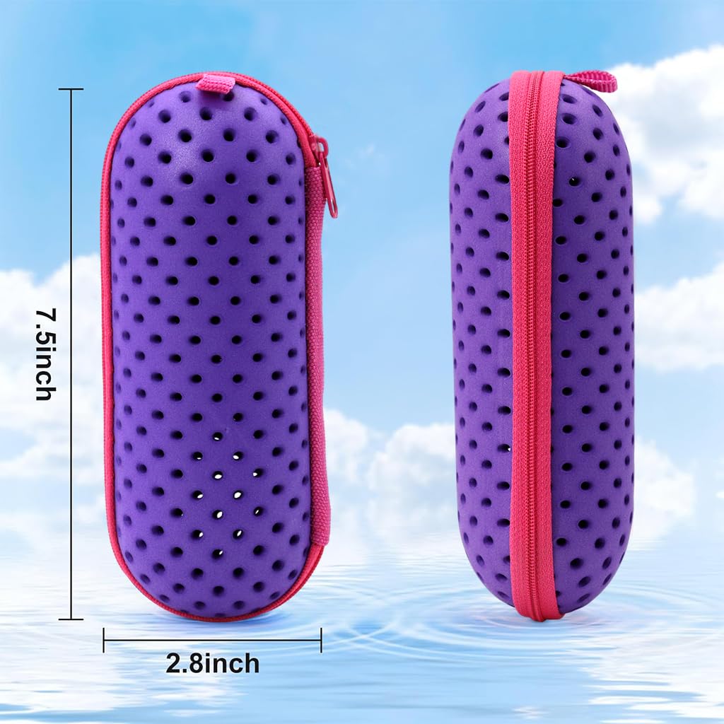 Optifit EVA Case for Swimming Goggles with Air Ventilation Holes 18.5x7.5cm | Breathable Organizer for Adults and Kids