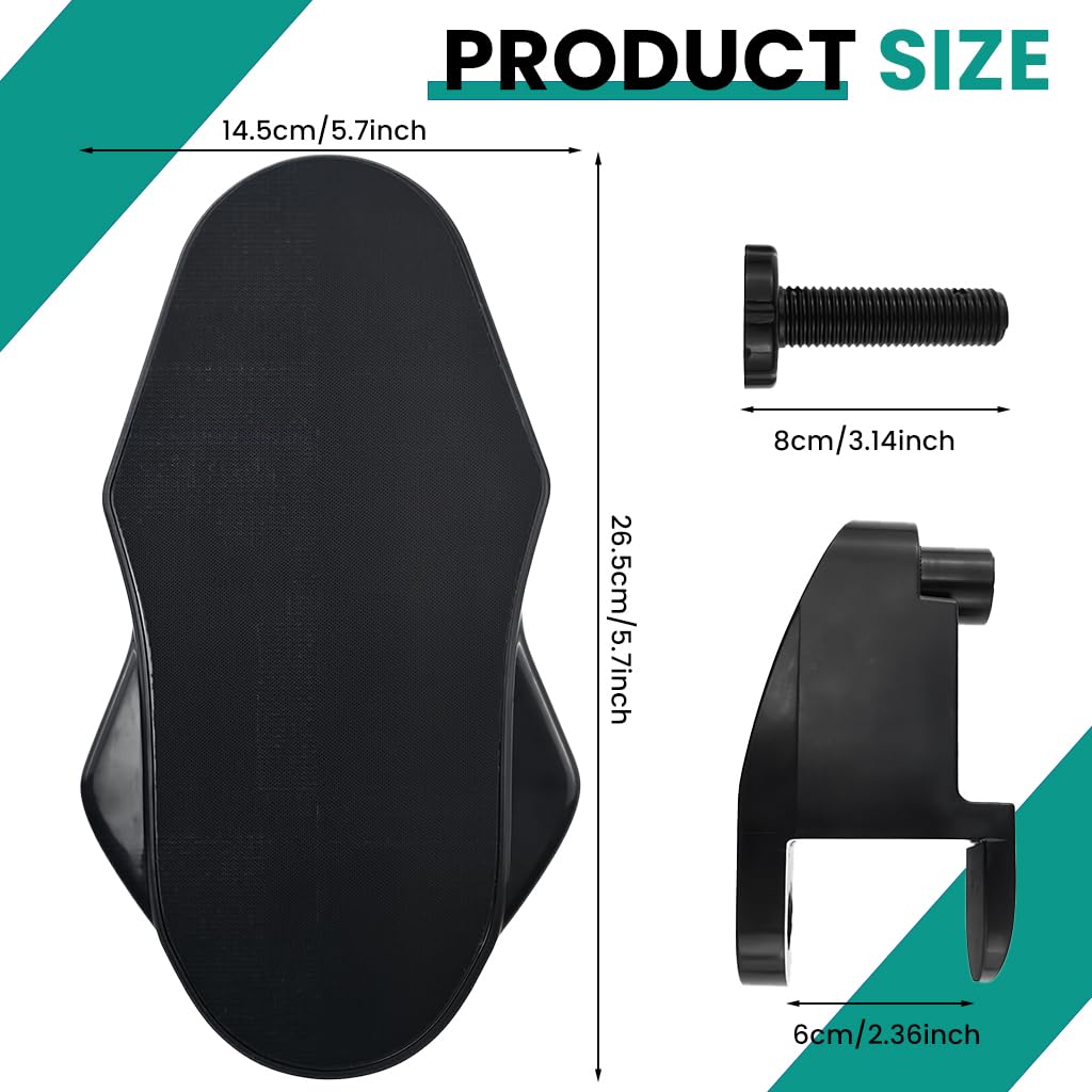 ZORBES Folding Elbow Support for Office Desk with 180° Swivel Padded Board 14.5×31cm | Relieves Shoulder and Hand Fatigue