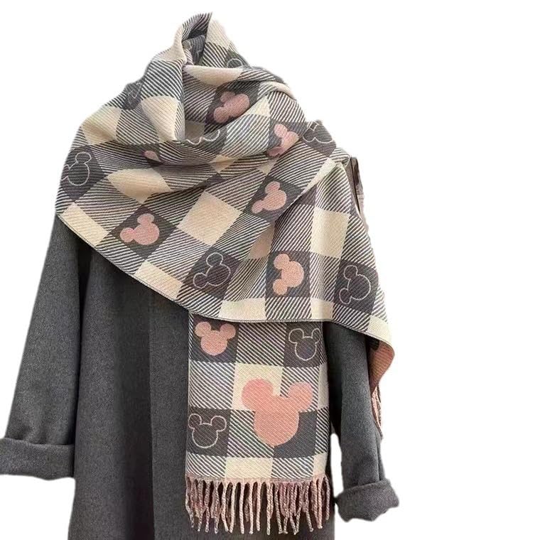 SANNIDHI® Elegant Ladies Autumn Winter Scarf Cashmere Fashionable Versatile Shawl Thick Warm Scarf