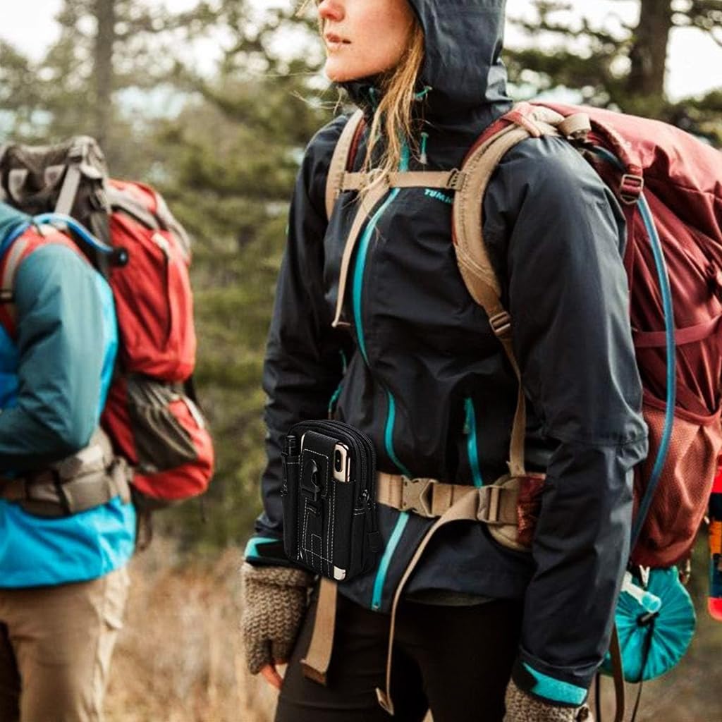 Venzina Tactical Waist Bag for Outdoor and Daily Use with Double Layer Oxford Cloth | Organized Phone and Tool Pouch for Men